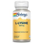 Solaray L-Lysine Free Form Supplement, 500 mg, 60 Count