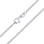 Thin Basic Rolo Cable Link Chain Necklace 2MM For Women .925 Sterling Silver 20 Inch