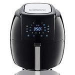 GoWISE USA 5.8-Quarts 8-in-1 Electric Air Fryer XL + 50 Recipes for Your Air Fryer Book (Black)