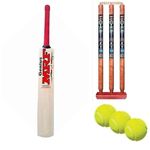 VINOX Present MRF Popular Willow Cricket BAT with 3 Ball and Stumps and Bail Combo bat