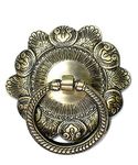 Decora Dora Brass Door Knocker with Ring Handle Antique Finish (Pack of 1, Size 6 inch)