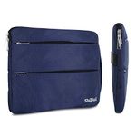 SHIBUI Waterproof Protective Laptop Sleeve Case Compatible with Mac-Book Air 13.3" MacBook Pro Retina 13", Surface Book Laptop 13.5" Notebook with Handle (Navy)