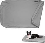 Explore Land Waterproof Dog Bed Cover Canvas Washable Dog Crate Pad Replacement Cover for 30 Inch Crate, 29Lx18Wx3.5H inch, Gray