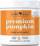 Wild Acre Pumpkin Powder for Dogs - No More Diarrhea or Scoots! - Digestive Puree Treat or Food Topper - Fiber Supplement for Dogs with Prebiotics Pumpkin for Dogs- 8oz