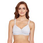 BODYCARE Women's Cotton Non-Padded Wire Free Regular Bra (E6801-W-1PC-32B_White_32)