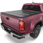 OEDRO Low-Profile Hard Quad-Fold Tonneau Cover Compatible with 2015-2025 Chevy Colorado/GMC Canyon 5.2ft Bed, One-Handed Quick Release, Drainage Design