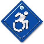 Disability Car Sign, Disability Sign, Disabled Driver Car Sign, Wheel Chair User, SPORTS, Disabled Car Sign, Wheelchair User Car Sign, Blue Badge, Disabled Car Sign, Blue Badge Sign, Wheelchair Logo