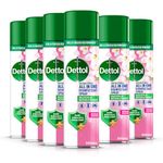 Dettol All in One Disinfectant Spray, Orchard Blossom, 6 x 300 ml Multipack, Fresh Pet & Shoe Sanitiser, Sofa Cleaner, Antibacterial Liquid, Ideal for Home Hygiene