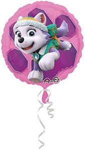 Anagram Ballon Foil Standard Rond "Pat Patrouille Skye & Everest"- S60 - Pack - 43 cm 10022876 TU Coloris Assortis