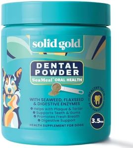Solid Gold SeaMeal Dog Dental Powder – Plaque & Tartar Control, All Breeds