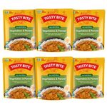 Tasty Bite Indian Entree Jaipur Vegetables 10 Ounce (Pack of 6), Fully Cooked Indian Entrée with Vegetables and Paneer Cheese Simmered with Spices and Cashews, Vegetarian, Gluten Free, Ready to Eat