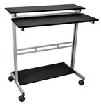 Luxor Standup-40-B Desk, Black