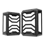 Tyger Auto TG-TG7J83338 Tail Light Guards Covers Compatible with 2007-2018 Jeep Wrangler JK (Not for JL) | Textured Black | Cast Aluminum Alloy | Powder Coated