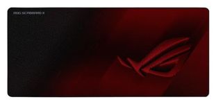 ASUS ROG Scabbard II extended gaming mouse pad, 900x400 mm, (protective nano coating for a water-, oil-and dust-repellant surface, with anti-fray, flat-stitched edges and a non-slip rubber base) Black