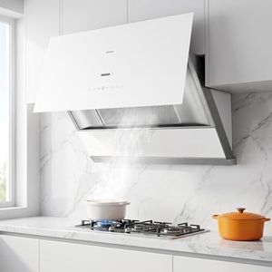 ROBAM Range Hood 36 inch 1400 CFM, Brushless Motor, AI Gesture & Touch Control, Auto-Clean with Nano Coating, Wash-Free Filter, Stainless Steel, Ducted Wall Mount or Under Cabinet 56H2SW