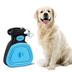 THE DDS STORE Portable Pet Pooper Scooper for Dog Cat Poop Scoop, Easy to Use Handheld Animal Waste Picker with Poo Bag Dispenser and 15 Waste Bags