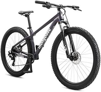 Mongoose Switchback 1 Mountain Bike for Men and Women, 8-Speed Drivetrain with Trigger Shifters, 27.5-Inch Wheels, 15.5-Inch Frame, Purple