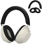 kwmobile Silicone Headband and Ear Pads Cover Set Compatible with Sony WH-1000XM5 - Covers - Black