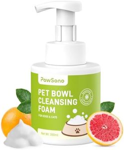 PawSono Pet Bowl Cleaner Mousse - Vet-Inspired Enzyme Formula for Fresher Bowls & Toys | Lick-Safe, No Residue | Works on Dishes, Fountains, Toys (350ml/12oz)