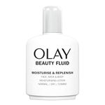 Olay Beauty Fluid Moisturise & Replenish Face, Neck And Body Lotion, For Silky Soft And Smooth Skin,100ml