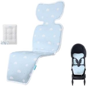 LOVON Baby Stroller Cooling Pad with Dual Fans & Ice Gel Pack, 3 Speeds