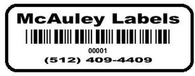 McAuley Asset Tags (1.5” x 0.5”) - 