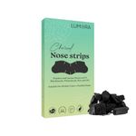 Lumora Nose Strips for Blackheads Whiteheads Remover - Deep Cleansing Charcoal Nose Pore Strip for Women & Men | Charcoal & Witch Hazel Instantly Effectively Black Heads & White Heads Remover- (3)