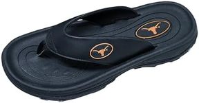 ZORIZ Collegiate Series Golf Sandal Black, Texas 11