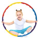 Baybee Detachable Hula Hoop for Kids Adults, Fitness Hoola Hoop Rings for Kids with 8 Interlockable Piece, Adjustable Size | Hula Hoop for Women Excersie | Hula Hoop Rings Toys for Kids - Boys, Girls