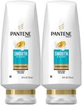 Pantene Argan Oil Conditioner for Frizz Control, Smooth and Sleek, 24 Fl Oz (Pack of 2) (Packaging May Vary)