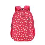 Lavie Sport Gerbera 26L Floral Printed School Backpack for Girls (Magenta)