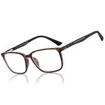 BLUEMOKY Blue Light Reading Glasses for Men，Sport Square Frame Readers, Anti Glare Computer Glasses