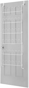 Whitmor 18-Pair Over The Door Shoe Rack, Unisex, White