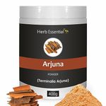 Herb Essential Arjun ki Chaal Power,400 g | Arjuna Powder | Supports Heart Health, Promotes Good Cholesterol | 100% Natural, No Preservatives