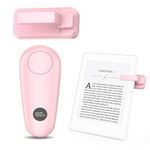 RF Remote Control Page Turner for Kindle Paperwhite Scribe Oasis, Clicker Page Turner for iPad Tablets Reading Novels Taking, Phone Camera Video Record Triggers Remote, Light Pink