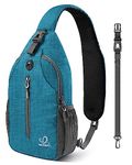 WATERFLY Small Hiking Sling Bag: Crossbody Sling Backpack Chest Bag Daypack for Men Women with Skin-Friendly Shoulder Strap