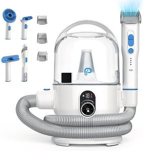 Aprafie Pet Grooming Vacuum Kit,13.4Kpa Suction for 99% Pet Hair,with 5 Professional Pet Grooming Tools, Pet Grooming Kit 2L Large Capacity Container,for Dogs Cats Pet Hair Home Cleaning