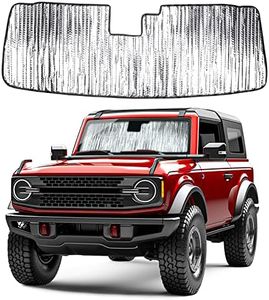 LEPZ Windshield Sunshades Compatible for Ford Bronco Accessories 2021 2022 2023 2/4-Door, Window Sunshade Sun Visor Block Sun Keep Your Car Cool and Protected Interior(Not fits Bronco Sport)