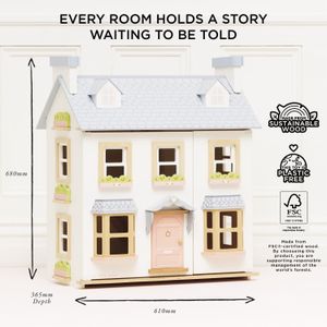 Le Toy Van Mayberry Manor Doll House – Wooden Playhouse by Papo