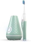 TAO Clean UV Sanitizing Sonic Toothbrush and Cleaning Station, Electric Toothbrush, Dual Speed Setting, Seaglass Green