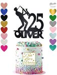 123. Saxophone Cake Topper, Celebration, Custom, Choose Your Name & Age