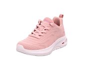 Skechers Womens Bobs Unity Casual Lace Up Shoes Vegan Criss Crossing Stretch Elastic Fabric Pink - 4 UK (117432)