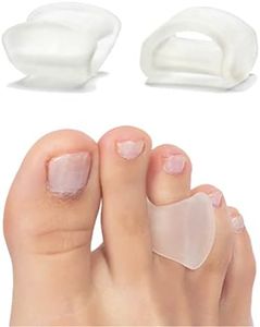 NatraCure Advanced Gel Toe Separator (w/Toe Loop) - Spacer, Corrector, Straightener to Cushion and Align Bent, Crooked, Overlapping Toes - Corns, Bunions - (1105-M RET6PK) - Size: Medium