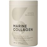 Sports Research Marine Collagen Peptides Powder - Sourced from Wild-Caught Fish, Pescatarian Friendly, Keto Certified & Non-GMO Verified - Easy to Mix in Water or Juice! (34 Servings)