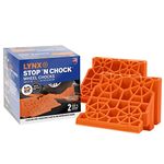 Tri-Lynx 00018 Wheel Stop/Chock, (Pack of 2), Orange