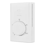 Stelpro SWT1CC Line Voltage Thermostat, Mechanical 240 Volts, Compatible with Most Heating Products (Electric Baseboards, Wall Fan Heaters or Commercial Fan-Forced Heaters), White