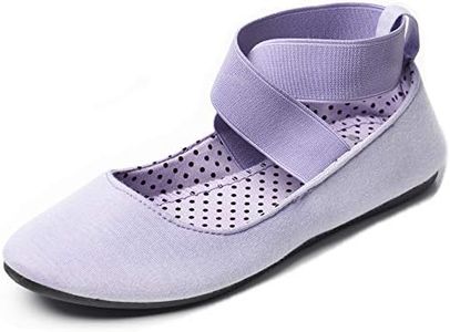 Alpine Swiss Peony Womens Ballet Flats Elastic Ankle Strap Shoes Lilac 5 M US