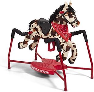 Radio Flyer Freckles Plush Interactive Riding Horse Kids Ride On Toy, Toddler Ride On Toy For Ages 2-6 Years