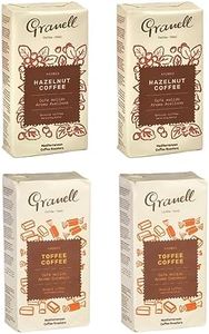 Granell Cafés · 1940 - Pack Degustación Avellana y Caramelo | Café Molido 100% Arabica con un Ligero Toque de Avellana y Toffee | 4 Paquetes x 250 Gramos