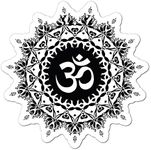 Om Pattern Mandala Henna Hippie Buddhism Gift Yoga Car Sticker Decal